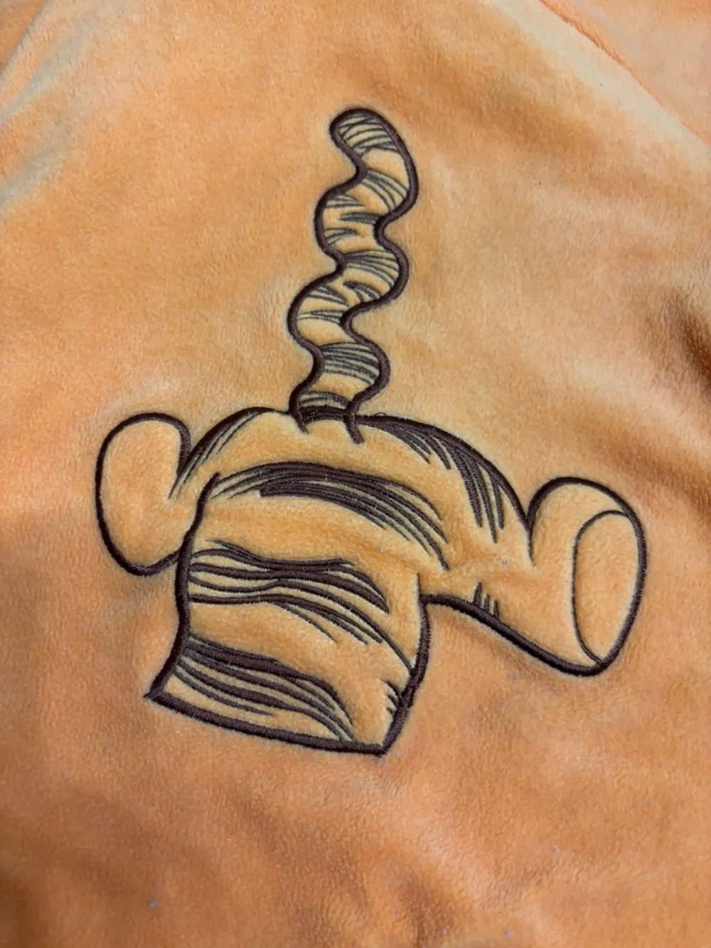 DISNEY Tigger 3/6 Month Orange FLEECE SNOW SUIT/Halloween Costume W Hoodie